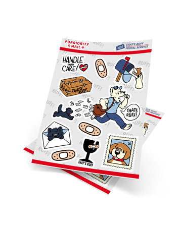 That's Ruff Postal Service Sticker Sheet