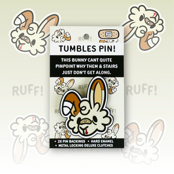 Tumbles Headshot Pin