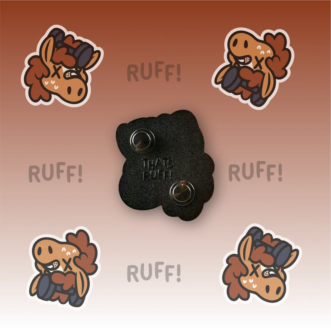 Whey Headshot Pin