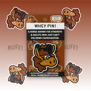 Whey Headshot Pin