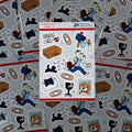 Array of postal service sticker sheets; eco-friendly, UV-resistant, waterproof cellulose decals for, laptops, cars scrapbooks and planners.