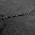 Fabric detail of acid-wash grey 260gsm heavyweight cotton from an oversized tee—durable streetwear.